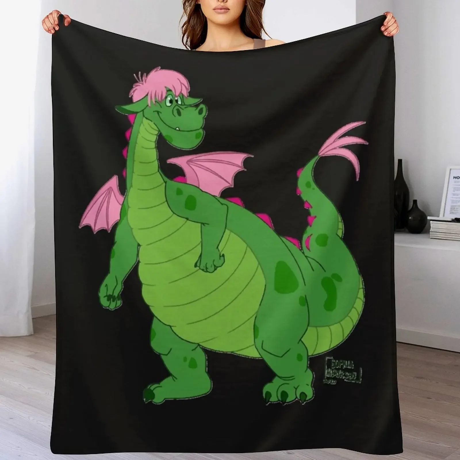 

Pete&x27;s Dragon Elliot Essential Throw Blanket Air Conditioner Soft Blanket for Office Home