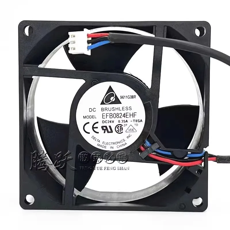 

Original EFB0824EHF 24V 0.35A 8CM 80 * 80 * 32MM Emerson CT frequency converter Cooling fan