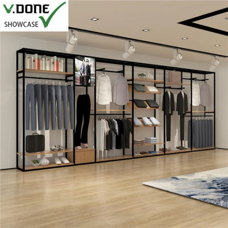 Customized-custom boutique display racks clothing store, clothing rack clothes