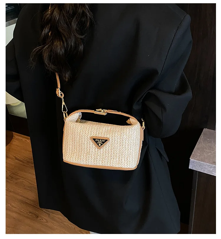 2025年夏 レディース 肩掛けバッグ ファッション クロスボディバッグ トップハンドル付き 軽量キャンバストートバッグ デイリーユース