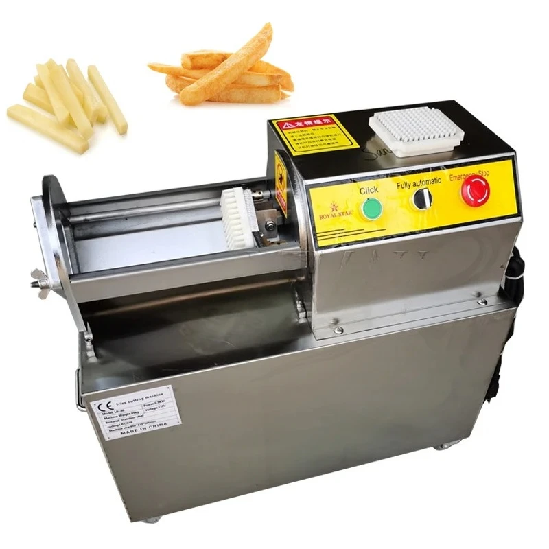 Commercial Fruit And Vegetable Strip Cutting Machine Automatic Radish Potato Machine Electric French Fries Machine