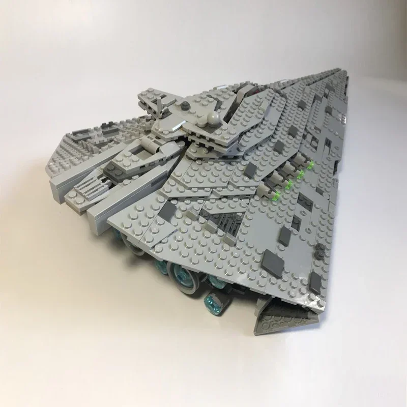 HOT TOY Star Compatible 75190 First Order Star Destroyer War Costruzion DIY  Model Building Blocks Bricks Christmas Gift