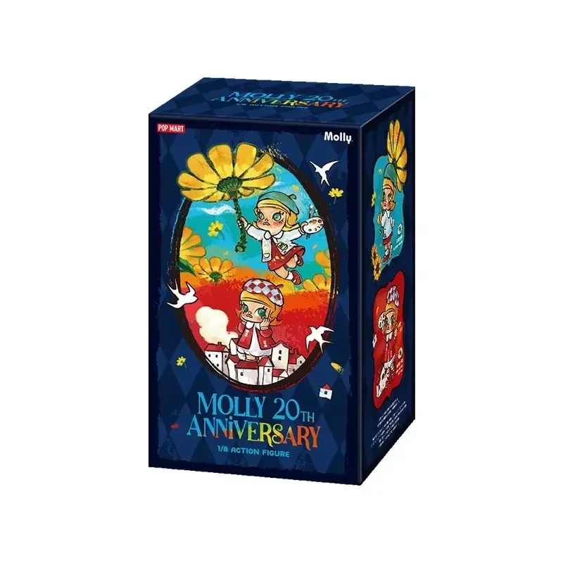 

POP MART Molly 20th Anniversary Blind Box Fashion Doll Collectible Figurine Mystery Desktop Ornament Home Decor