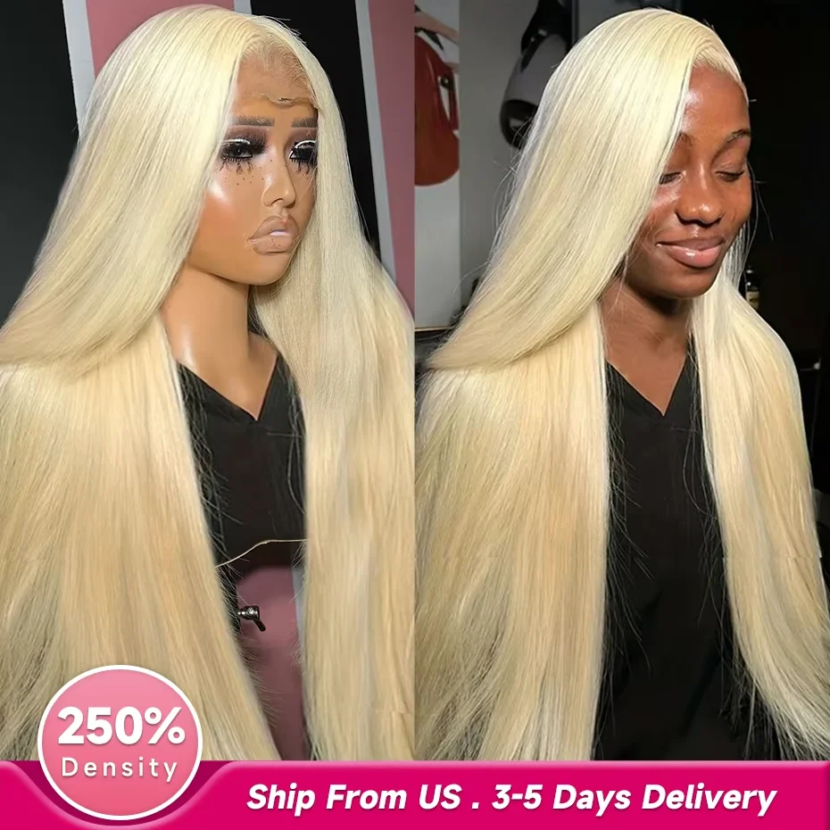 

Bone Straight Brazilian 40 42 inch 613 Blonde 250 Density 13x6 HD Lace Front Human Hair Wig For Women Glueless Lace Frontal Wig