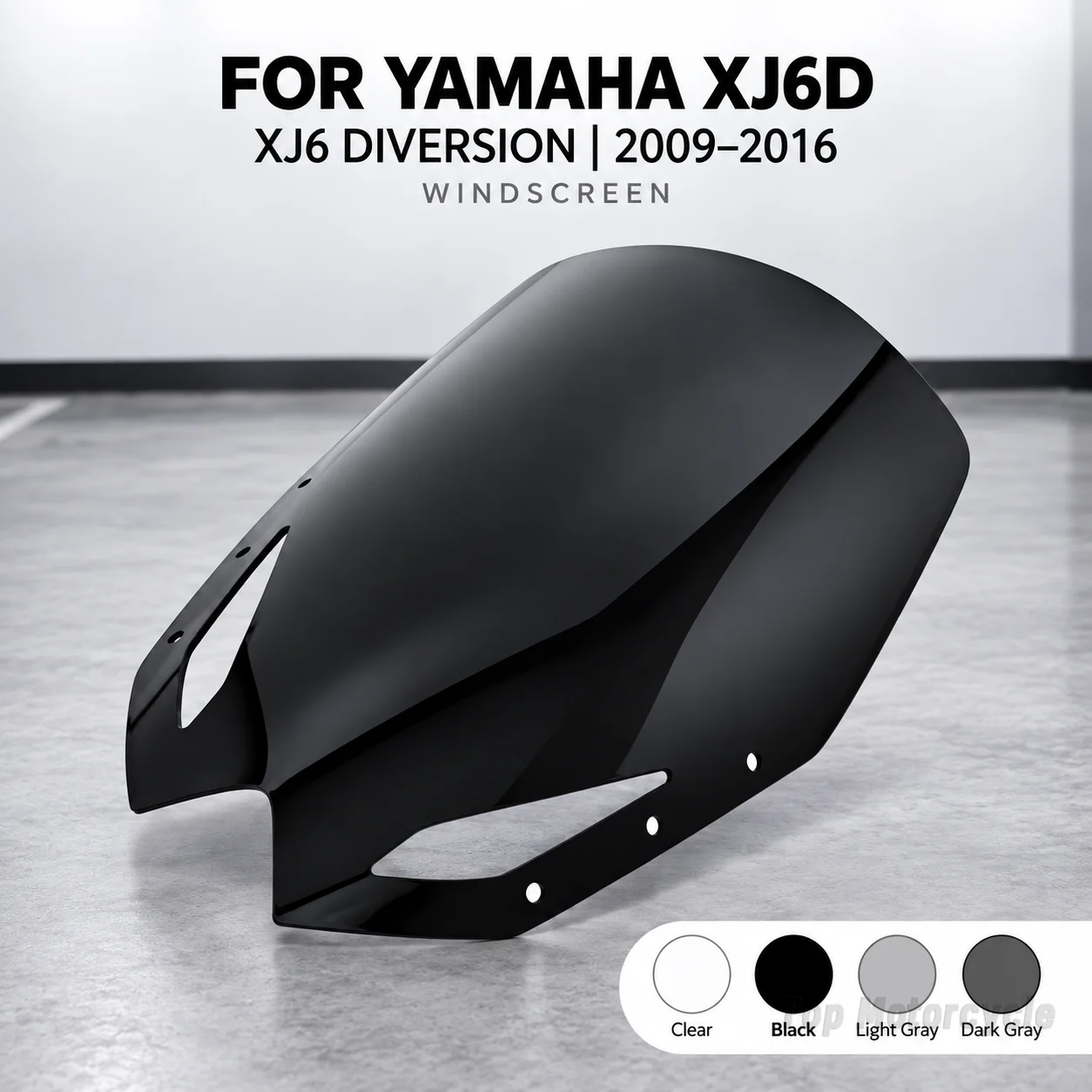 For Yamaha XJ6D XJ6 Diversion 2009-2016 Motorcycle Windshield Sport Racing Windscreen Front Wind Deflector Replacement Accessory