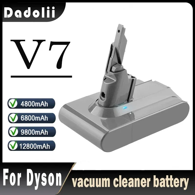 2025New Dyson V7 battery 21.6V 12800mAh Li-lon Rechargeable Battery For Dyson V7 Batter