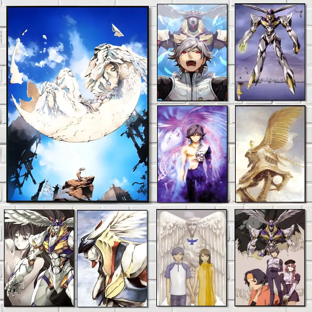 Póster de Anime Japonés R-RahXephon Pegatina artística HD autoadhesiva impermeable para salón y dormitorio