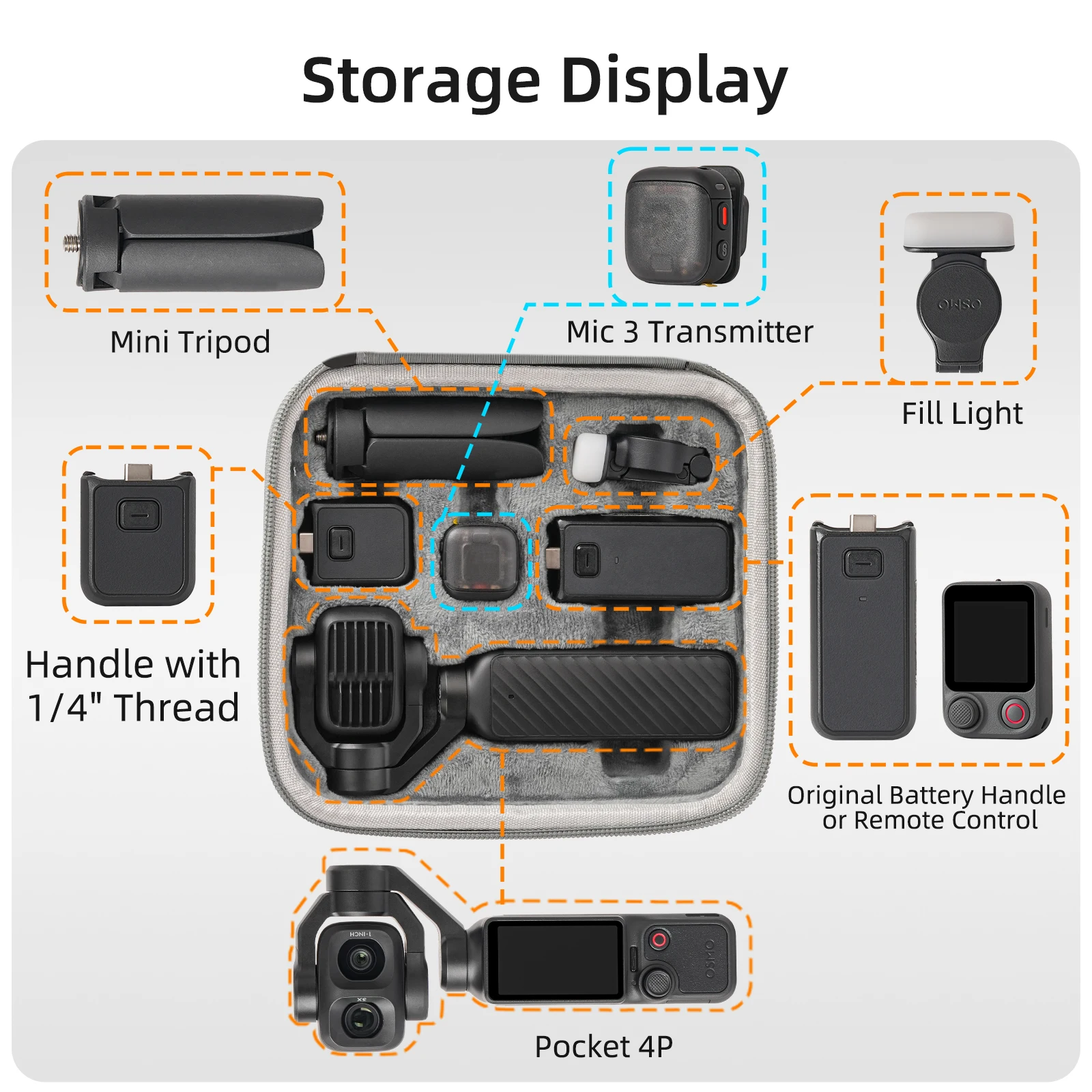 Untuk DJI Osmo Pocket 4P Tas J - Drone Camera Case ulasan dan harga