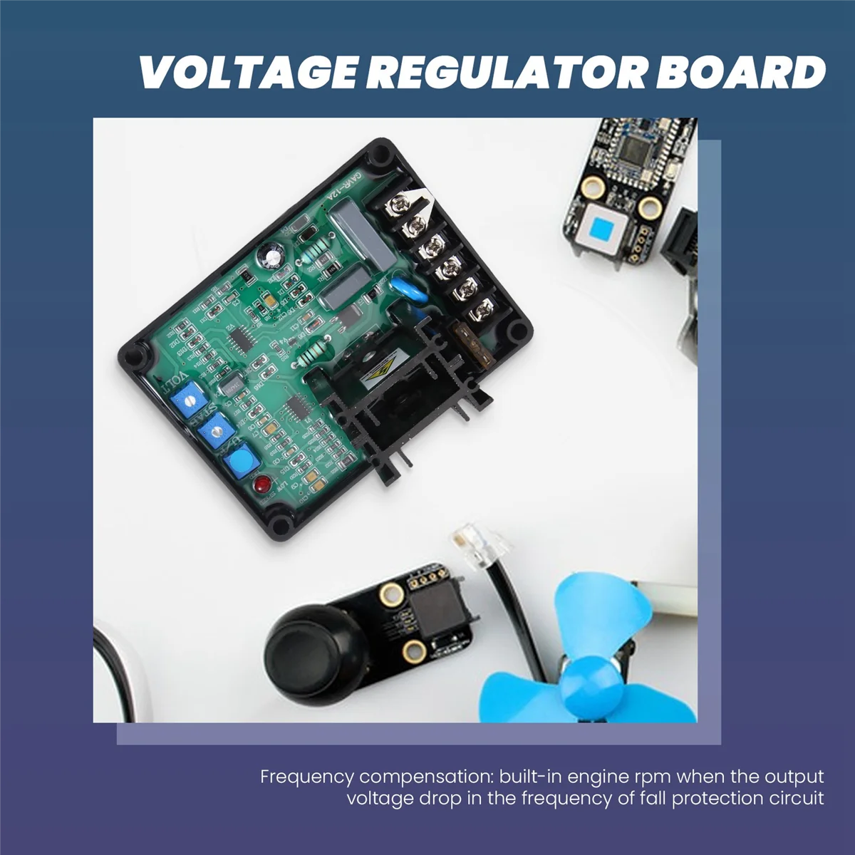 GAVR-12A gavr 12A AVR สำหรับเครื่องกำเนิดไฟฟ้าแผงควบคุมแรงดันไฟฟ้าอัตโนมัติอุปกรณ์เสริมเครื่องกำเนิดไฟฟ้า