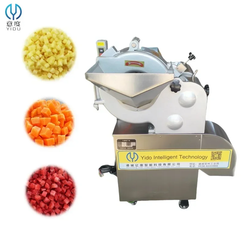 Multi-functional automatic fruit and vegetable cutting machine strawberry kiwi app le dicing