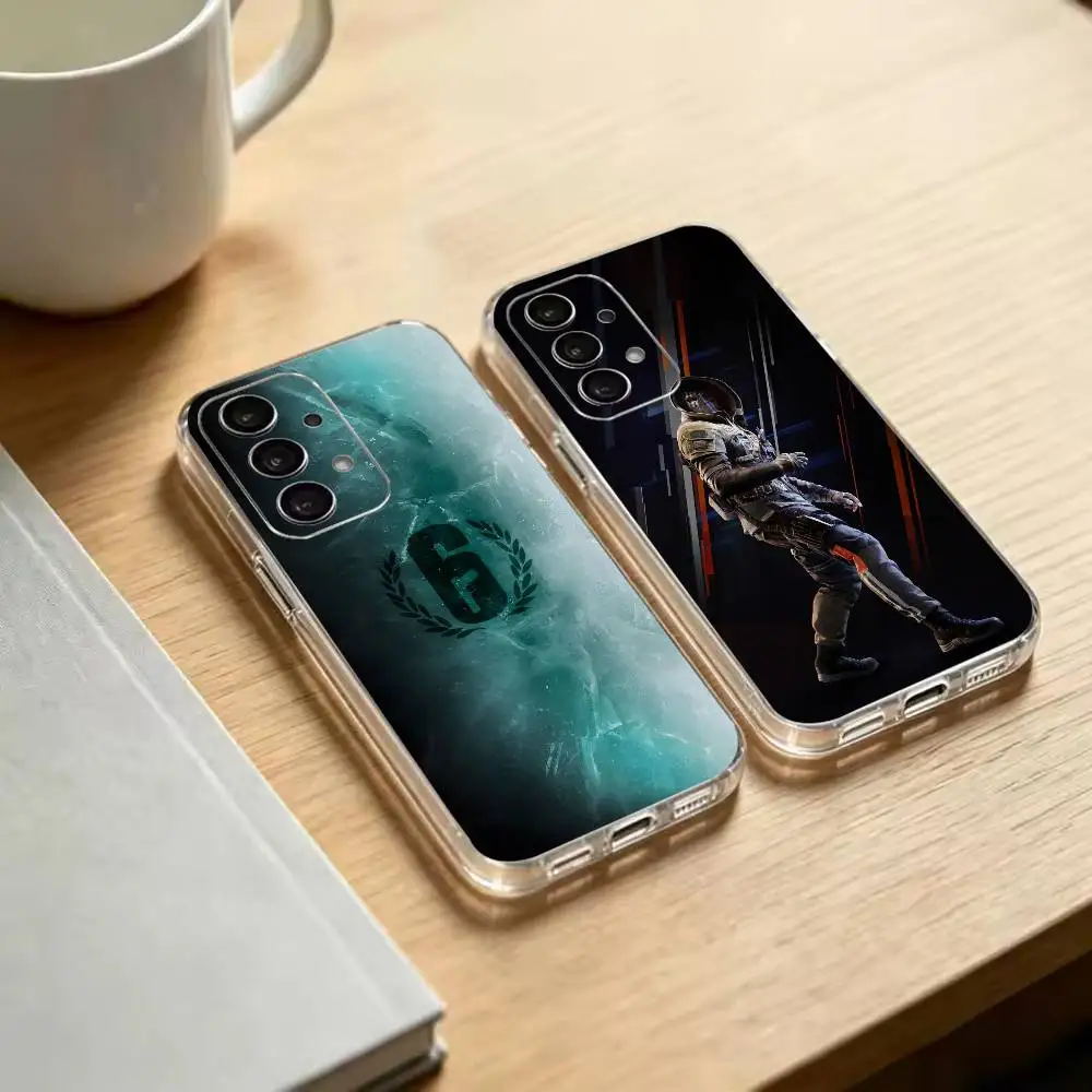 Game R-Rainbow S-Six Siege  Transparent Phone Case For Samsung S25 S24 S23 S22 S21 S20 Ultra Plus FE Note10 Note9