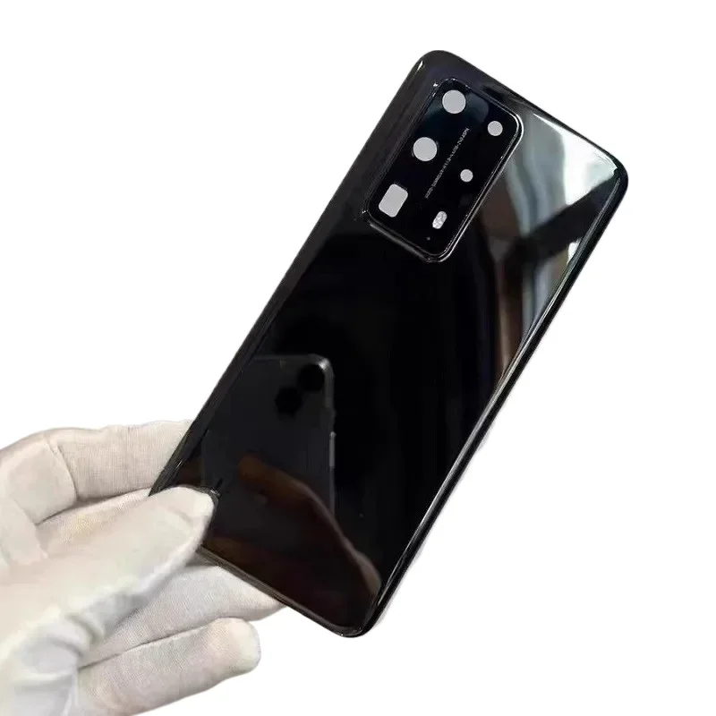 Battery Back Cover For Huawei P40 Pro Plus Rear Housing Glass Case Replace Phone Repair Spare Part + Camera Lens For P40Pro+