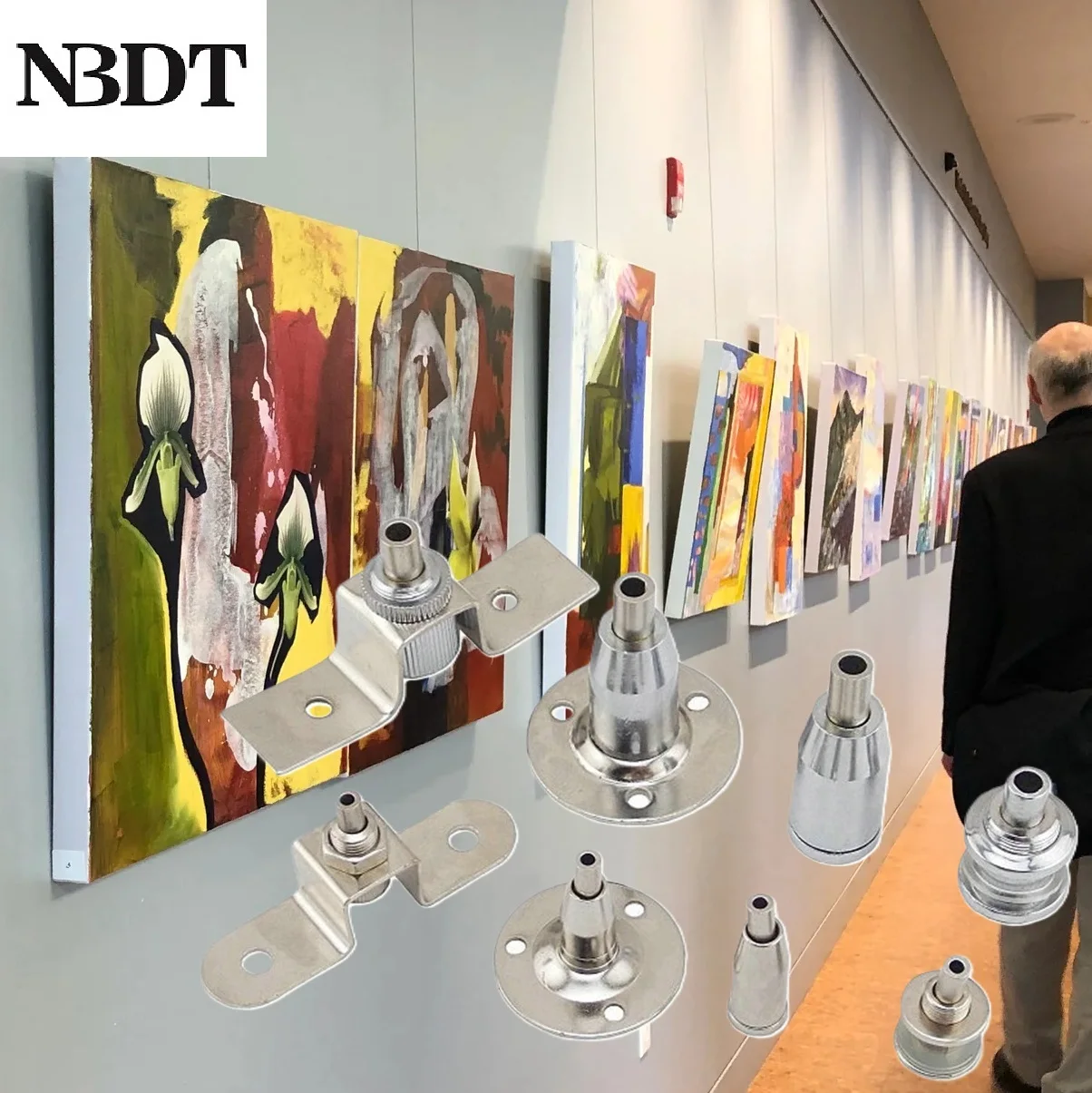 

10 шт. подвесные крючки для захвата картин для художественной галереи