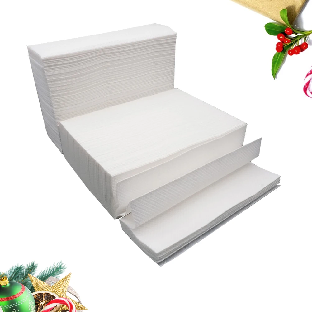 

400 PCS Thickened Hand Wipe Paper Towels Table Tissue Commercial Toilet Bathroom