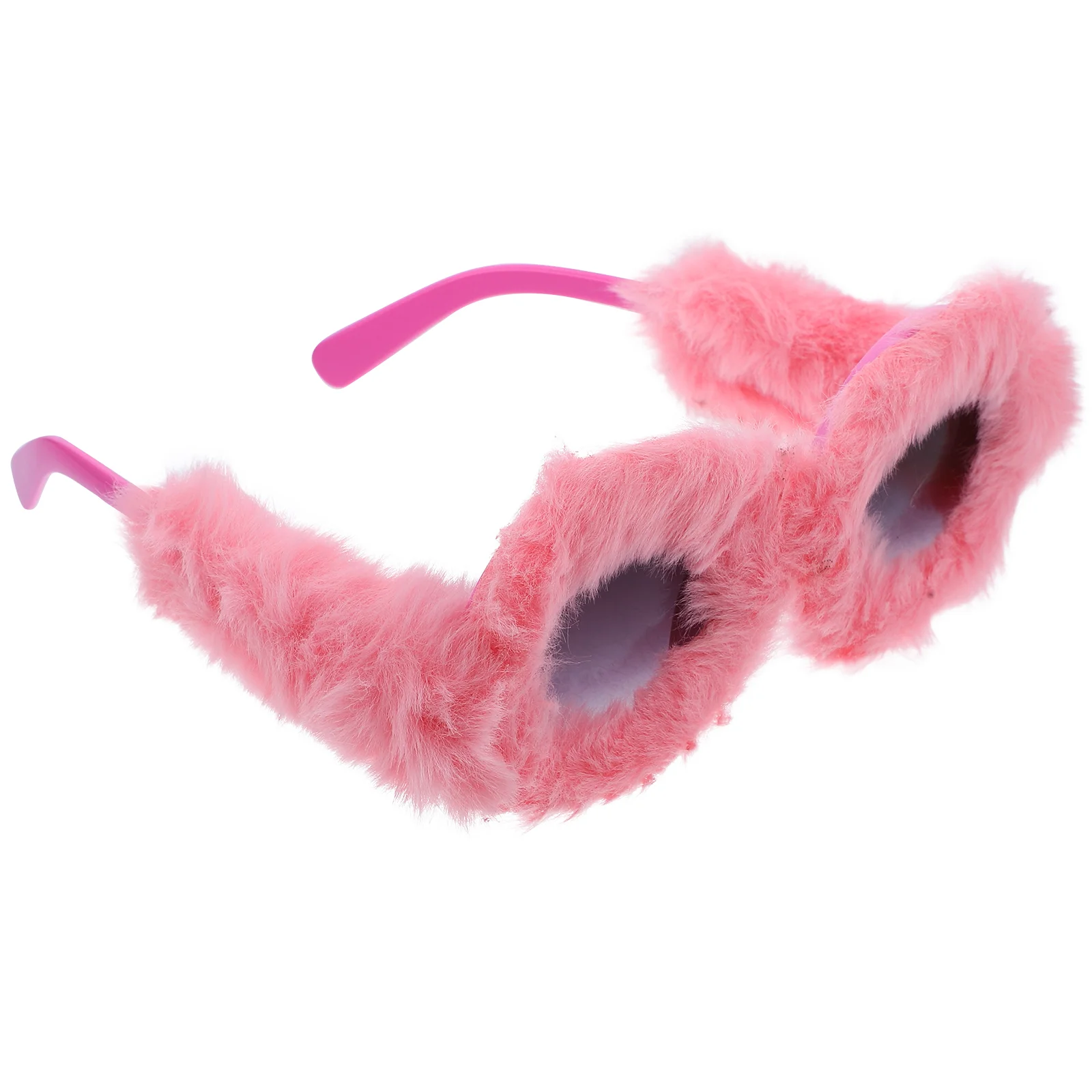 Funny Sunglasses Novelty Fluffy Plush Eyeglasses Party Supplies Props Aesthetic PC for Miss