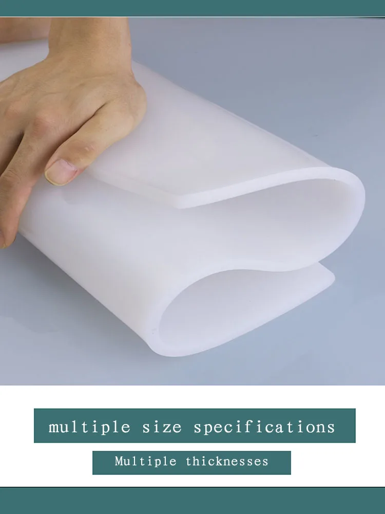Snatch Up Now! Translucent Silicone Rubber Sheets Built for High - Temperature Resistance, Sized 100x100 - 400x400mm