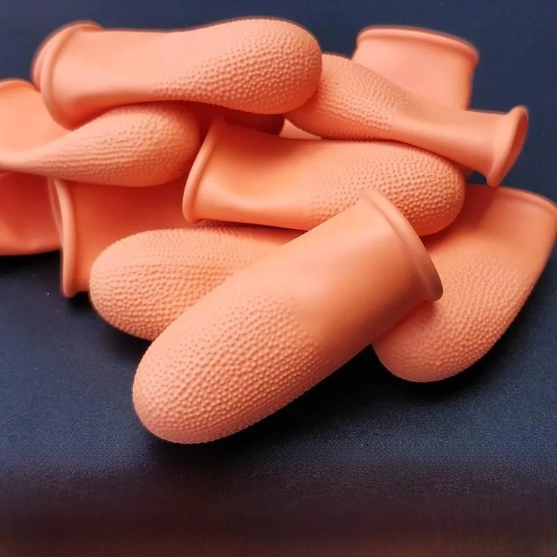 Thickened Latex Finger Covers for Electronic Money Counting Page Turning Household Hand Protection Products Anti-Slip Work Gl...