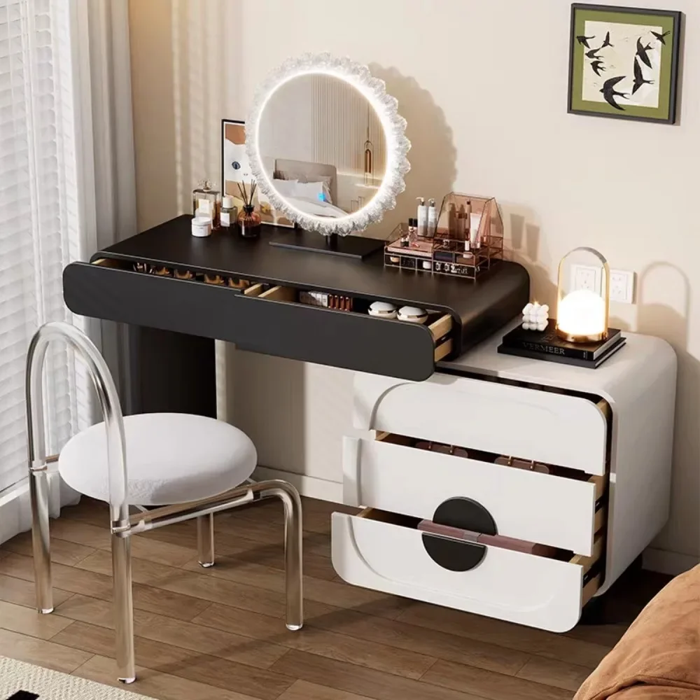 

Luxury European Drawer Dressing Table Modern Vanity Dressing Table Mirror Stylish Bedroom Tocador Maquillaje Home Furniture
