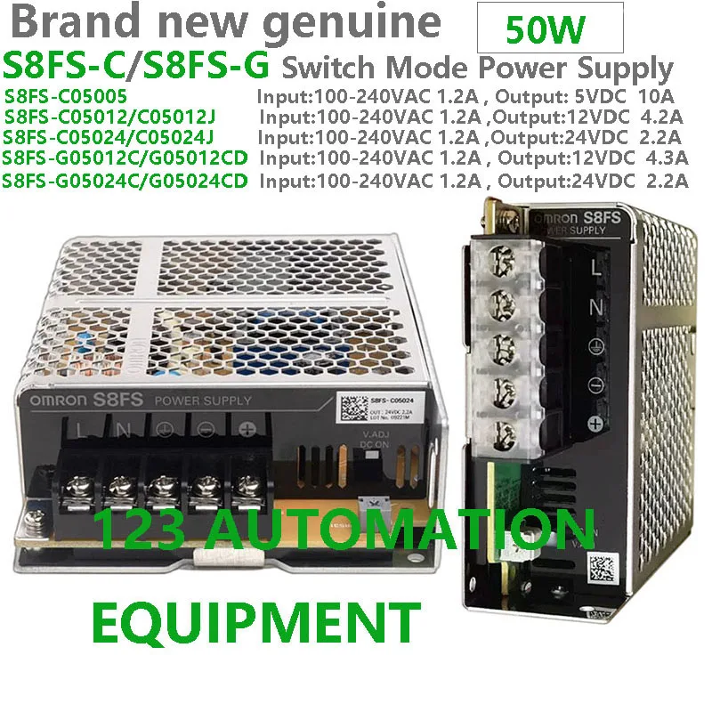 Authentic New Omron S8FS-C05005 C05012 C05012J C05024 C05024J G05012C G05012CD G05024C G05024CD Power Supply 50W