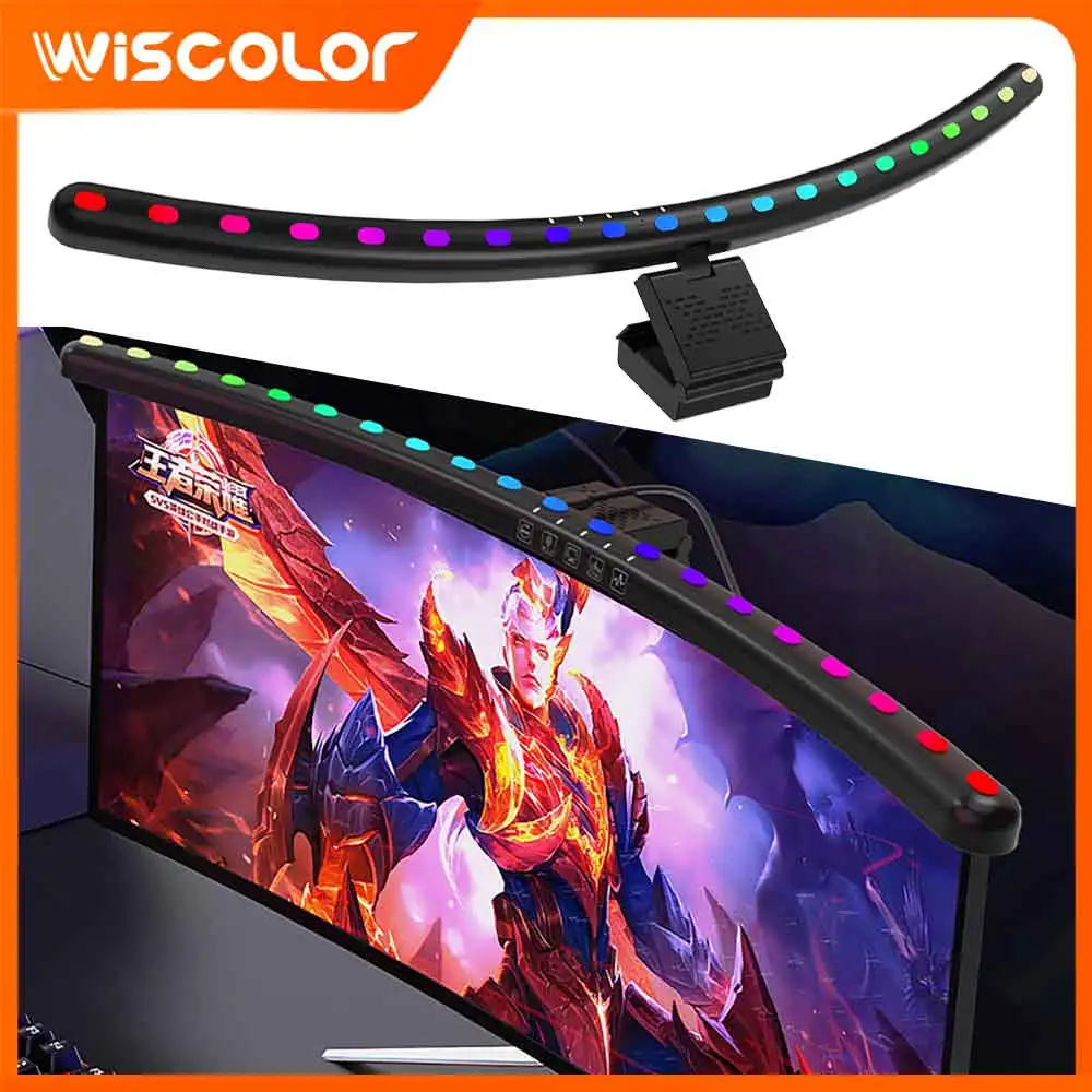 RGB Light Bar Monitor Smart Wifi Room Decor Led Lights Dimmable Setup Gamer Lightbar Remote Control PC Screen Hanging Desk Lamp