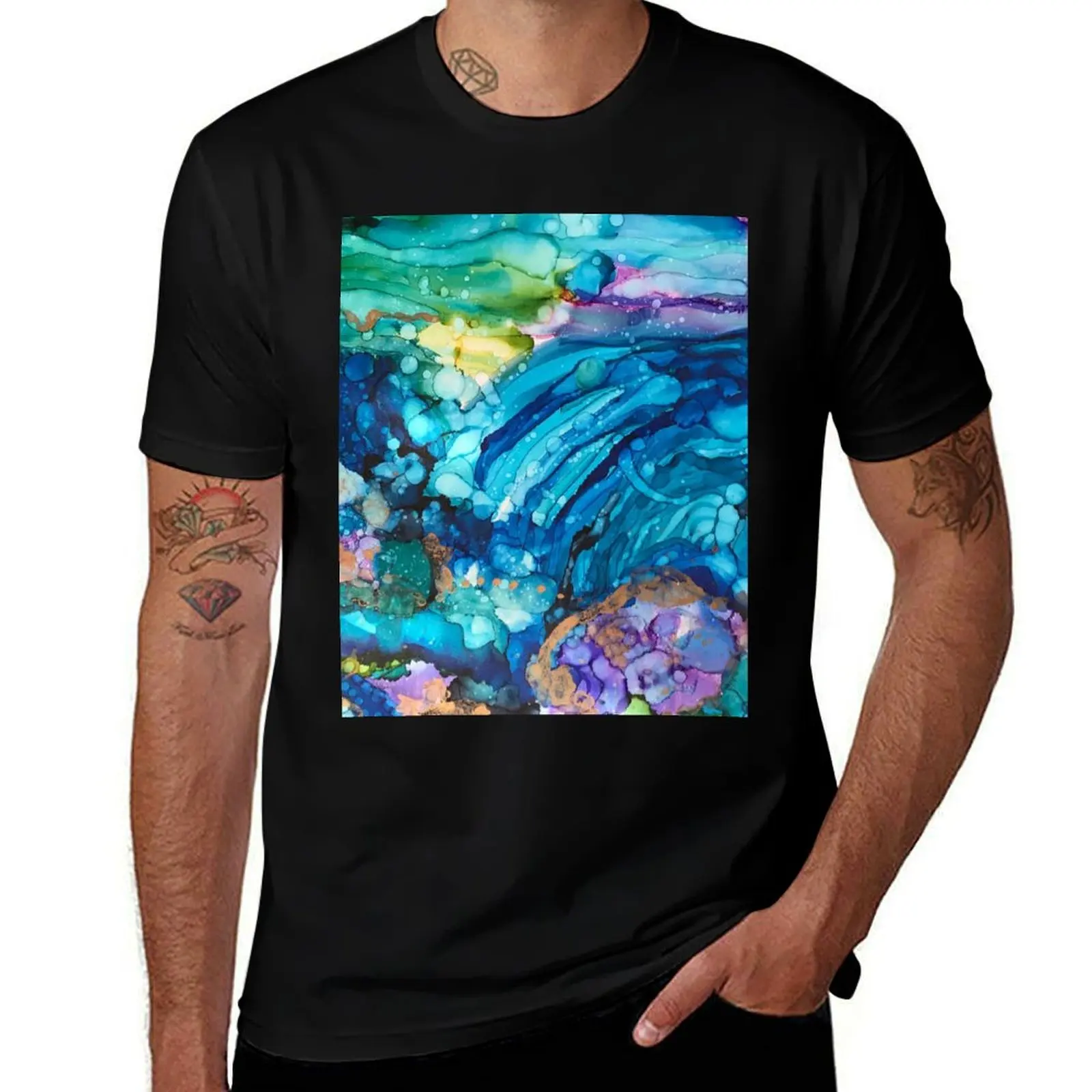 Rush of the Waters T-Shirt Soft Durable Cotton T-Shirt