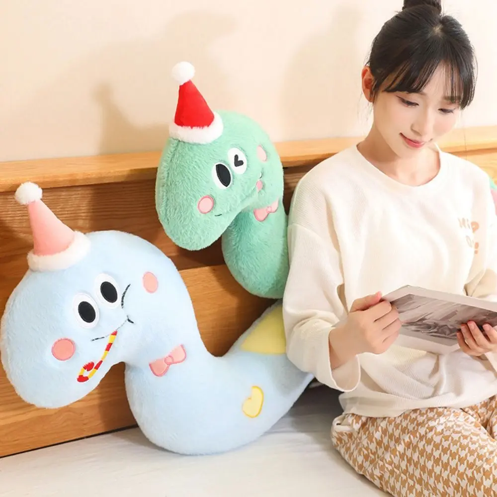 

Plush Year of The Snake Plush Toy Little Snake Wrap Around Arm Snake Stuffed Plush Doll Kawaii Soft Green Snake Animal Doll