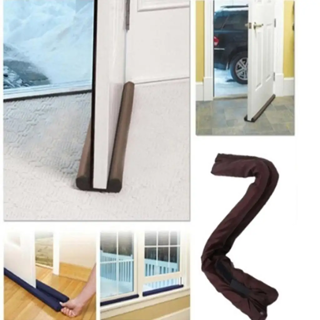 Door Stopper, Fabric Bottom Seal Sound Blocker , Cover Bottom Gap Stop Drafty and Block Noise