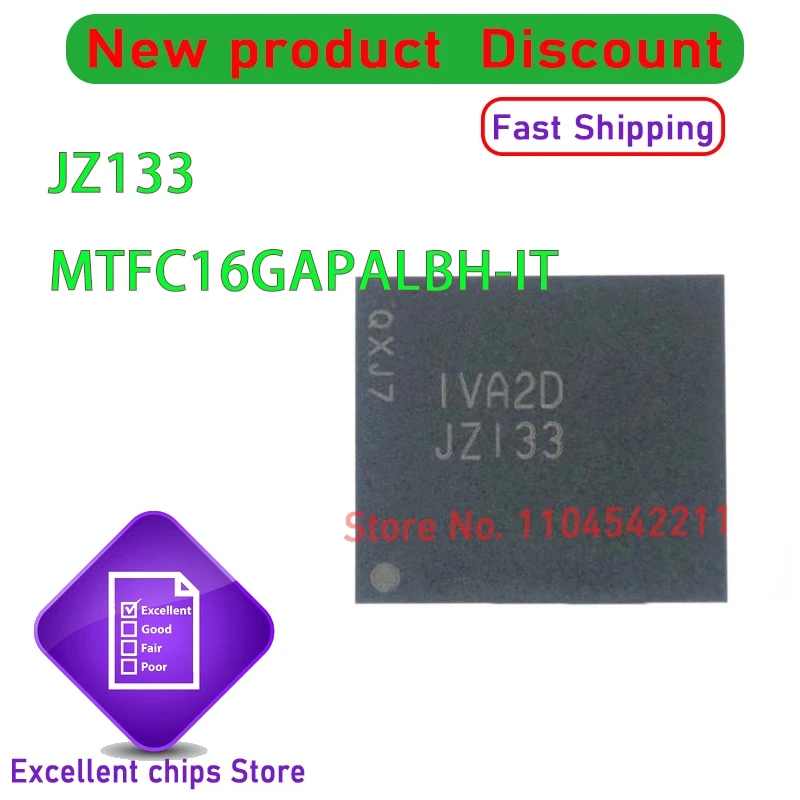 

1 шт. ~ 10 шт./лот MTFC16GAPALBH-IT JZ133 FBGA153 новый оригинал