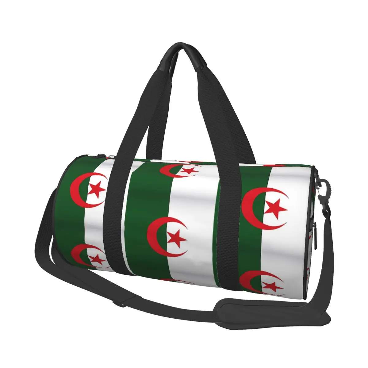 

Algeria Official Flag Of Algeria Large Duffle Gym Bag Multi-Functional Duffle Travel Bags Handbags Fitness bag