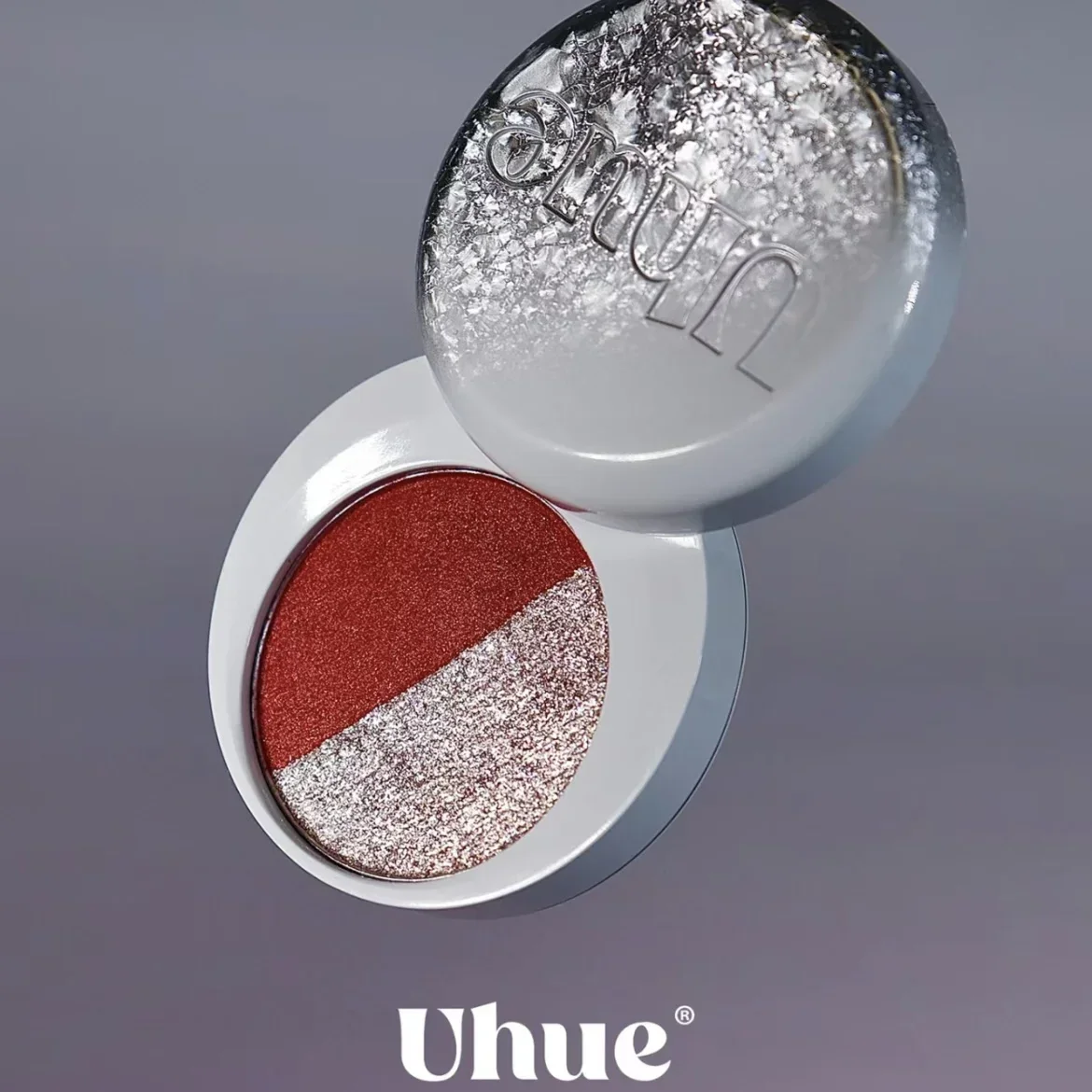 Uhue Single Polar Eyeshadow Glitter Shimmer Flash Sweet Cool Black Powder BLUEWAY Monochrome Eye Shadow Cream