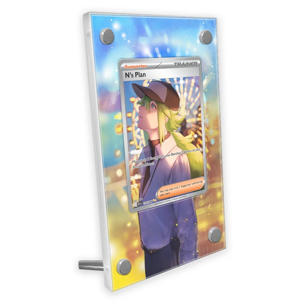 

Pokemon Sv11 Anime N's Plan Card Extended Art Display Case Collection Card Extended Painting Psa Display Rack Excluding