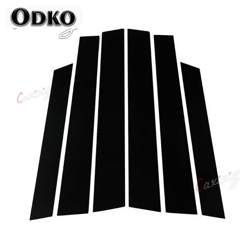 Imagen 2 del producto Postes de pilar para puerta de coche, pegatinas de cubierta de Tirm, piezas de decoración Exterior, color negro, para Honda CRV 2007, 2008, 2009, 2010, 2011