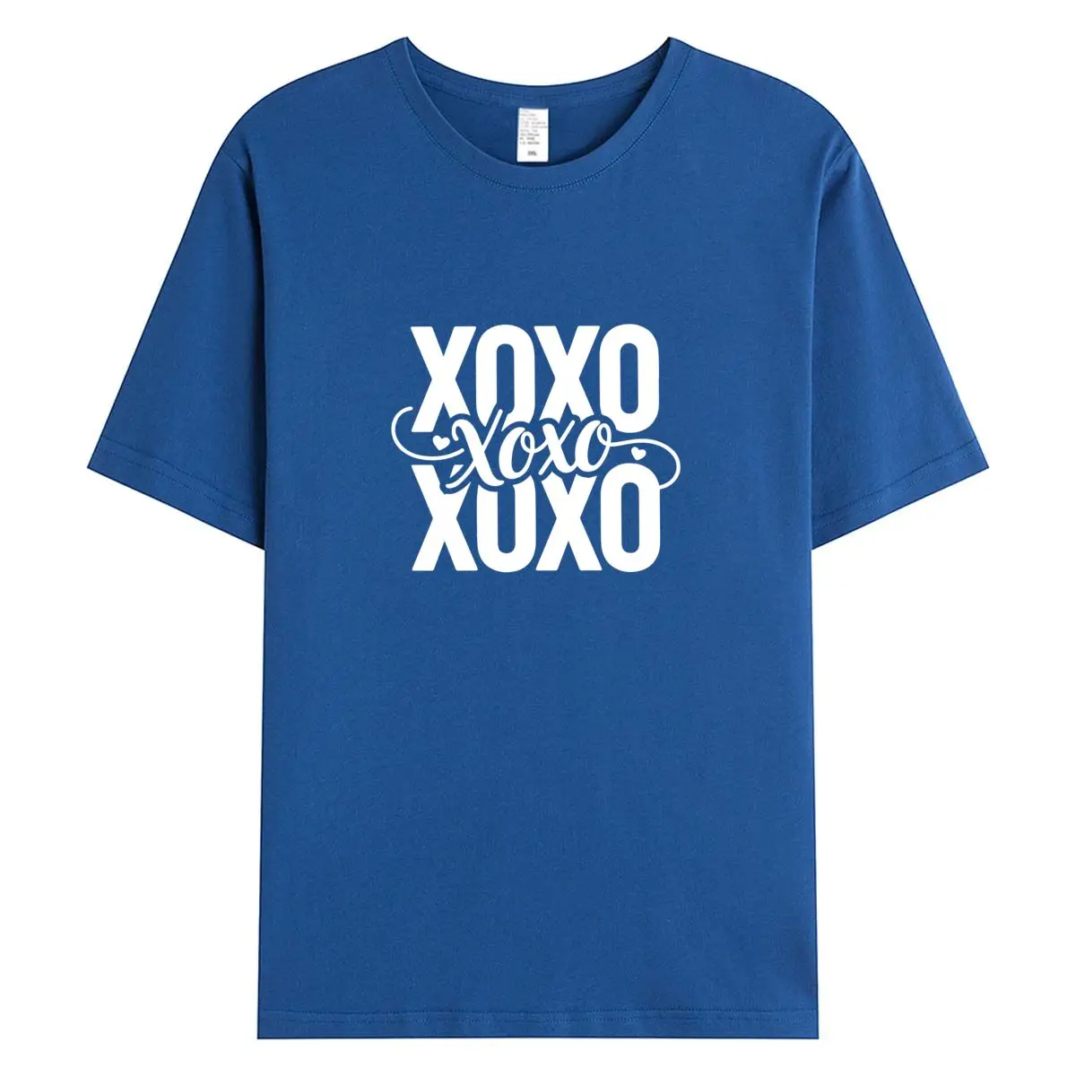 

XOXO Letter Print Women T-Shirt Casual Short Sleeve O-Neck Cotton Tee Shirt Summer Graphic Female Top Harajuku Streetwear