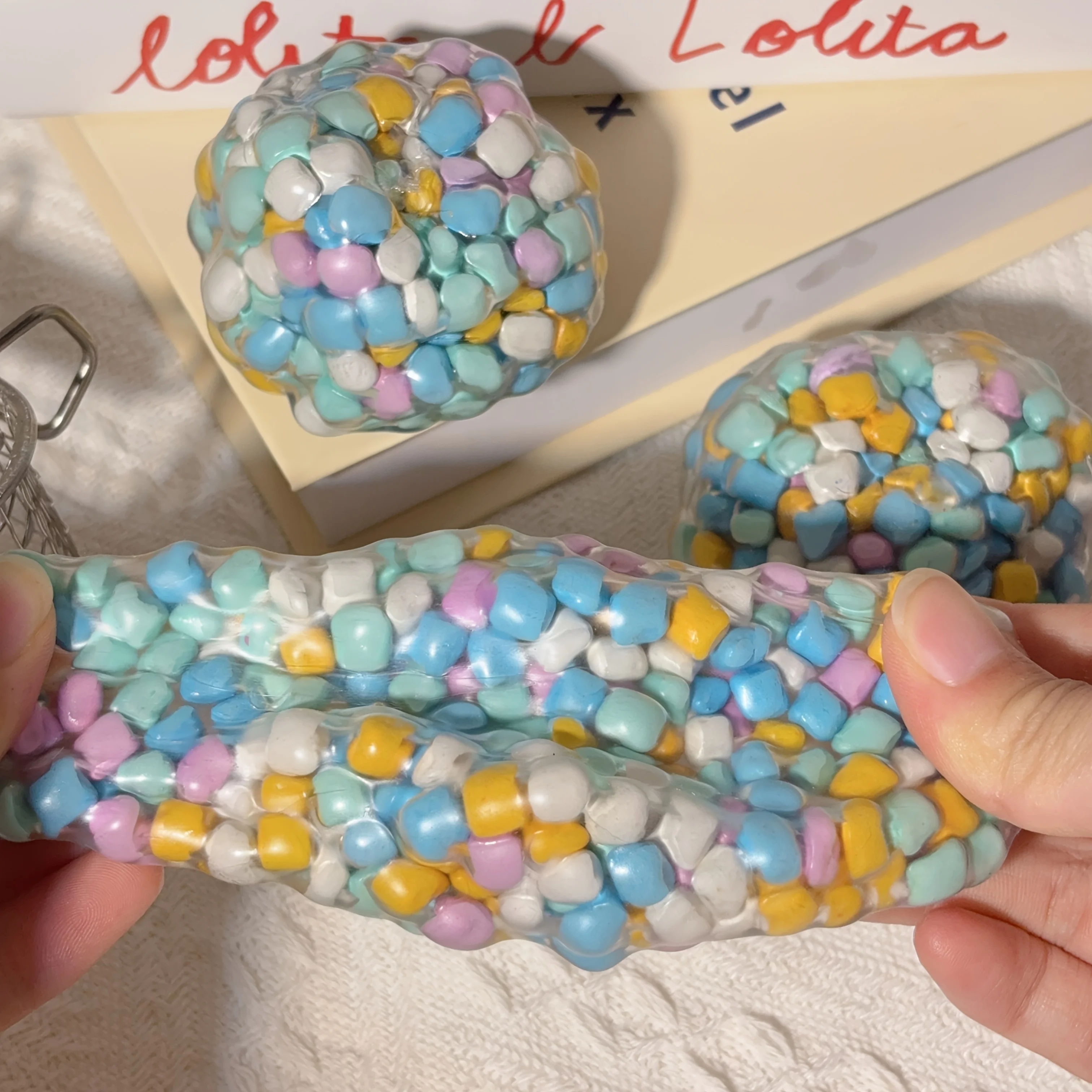 Handmade Xylitol Squishy Squeeze Ball, Novelty Fidget Toy for Easter, Eid, Carnival & Family Party