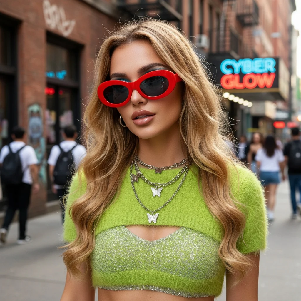 New Oval-shaped Trendy Sunglasses For Men And Women, Uv-protective Sunglasses, Multi-color Retro And Unique Sunglasses 5222