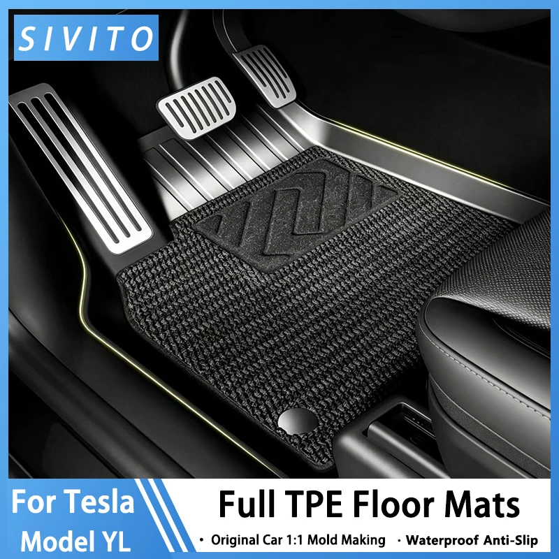 For Tesla New Model YL 2026+ TPE Floor Mats Car Four Seasons Waterproof Non-slip Floor Mat Trunk Mat TPE Special Car Accessories