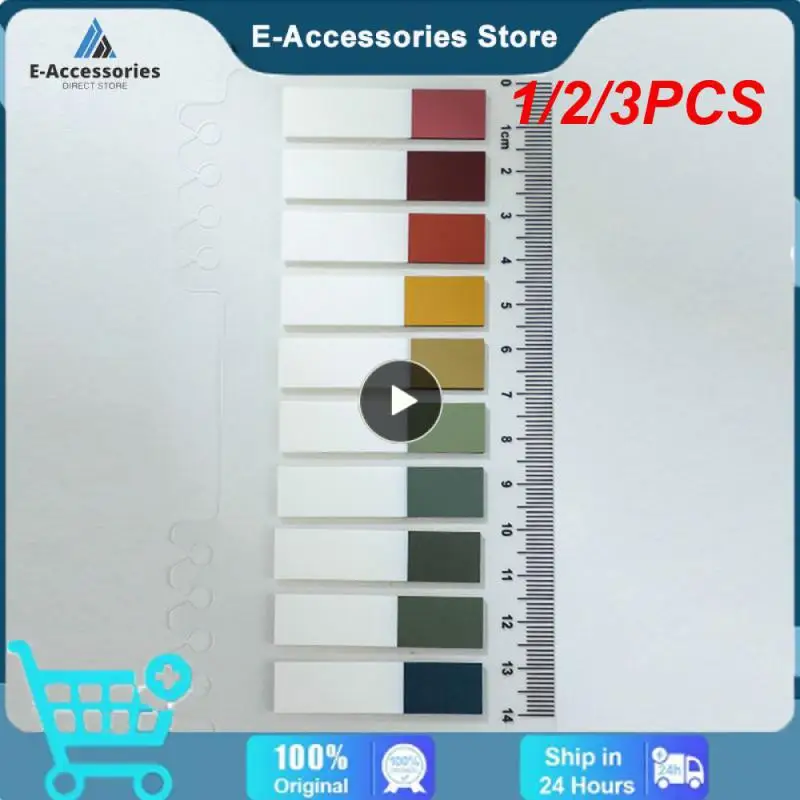 1/2/3PCS Sheets Colorful Notes Memo Pad Self Adhesive Label Bookmarks Notepad School Office Stationery Supplies