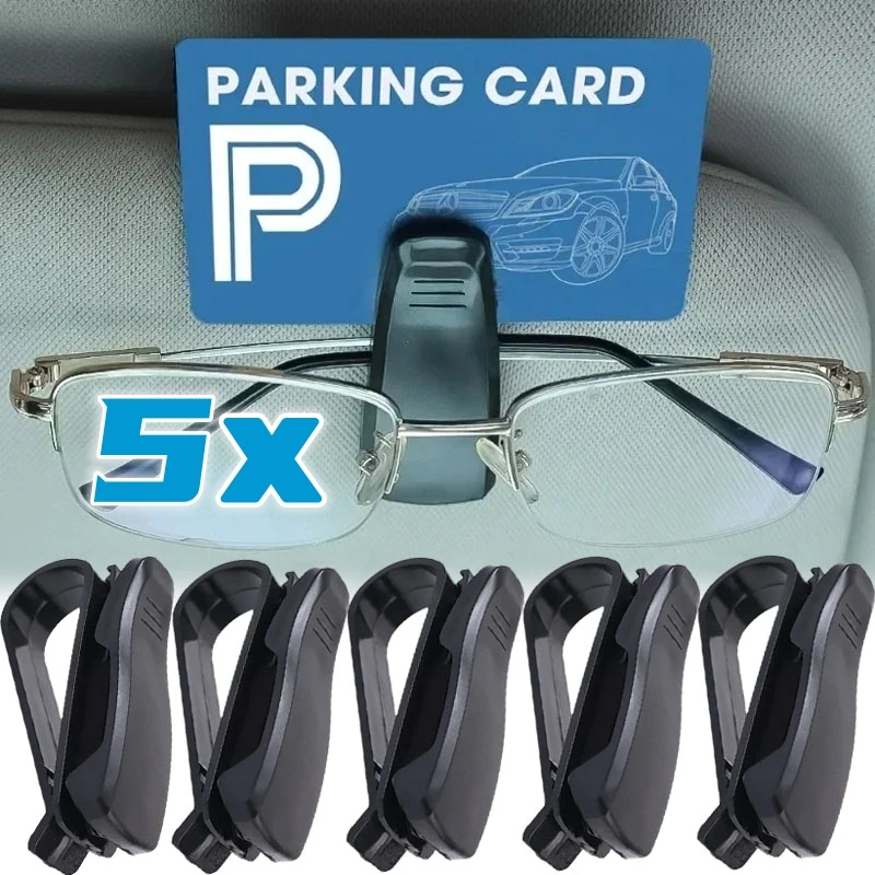 Universal Car Auto Sun Visor Glasses Box Sunglasses Clip Card Ticket Holder Fastener Pen Case Eyeglasses Clips Accessories