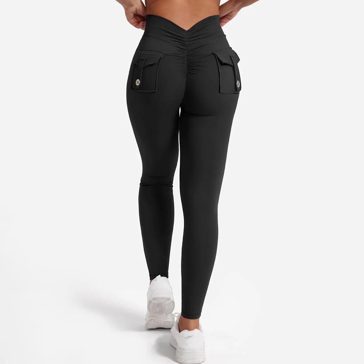 Heißer Verkauf Strumpfhosen Mit Taschen frauen Hohe Taille Elastische Yoga Hosen Workout Laufen Fitness Leggings