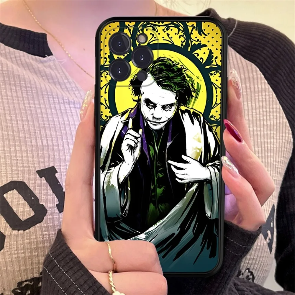 M-Movie J-JokerS Clown Mousepad For iPhone 15 14 11 12 13 Mini Pro XS Max Cover 6 7 8 Plus X XR SE 2020 Funda Shell