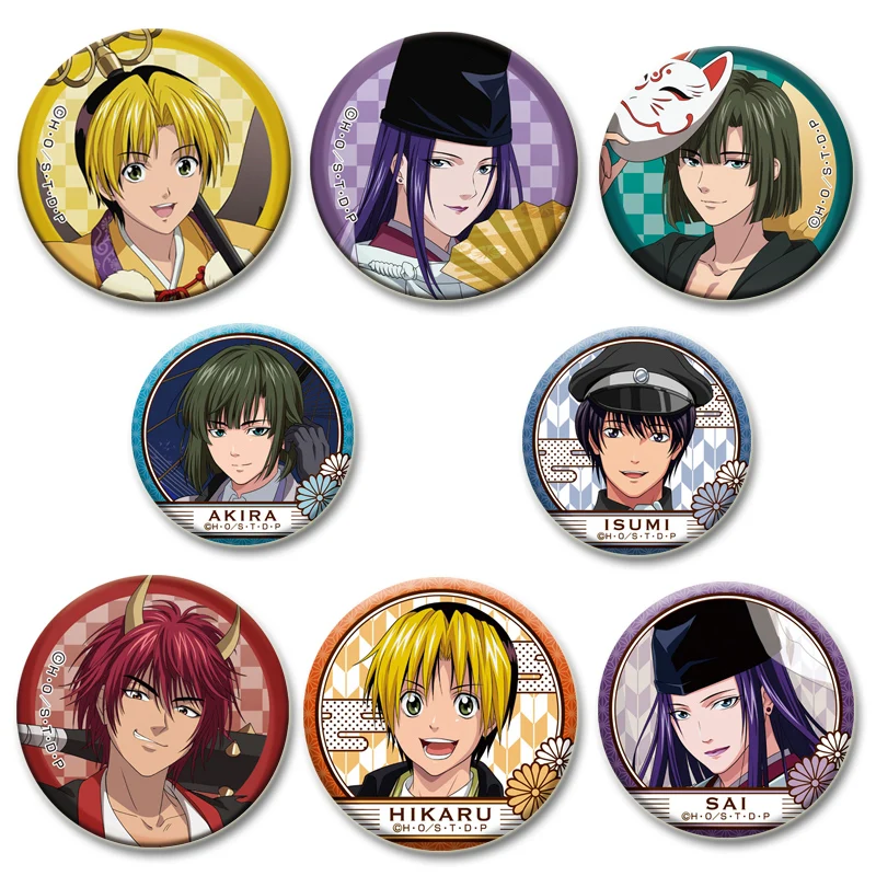 Insignias de Anime Hikaru No Go, broches de Cosplay de dibujos animados, pines redondos creativos hechos a mano para ropa, accesorios de bolsa, regalo de joyería, 58mm