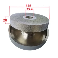 Electroplate Coated Diamond Grinding Sharpener Wheel Diameter 125mm Thickness 20mm Hole 25.4mm For Tungsten Stone Tile Glass