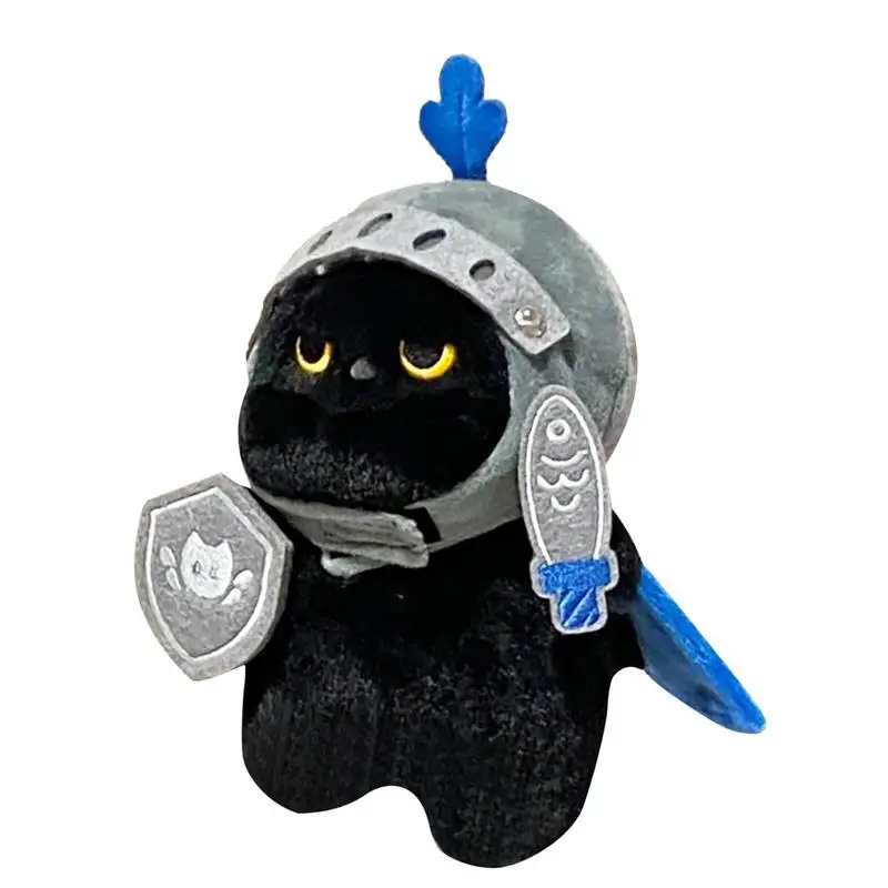 Cat Plush Toys Stuffed Plush Knight Cat Doll Toys Soft Cat Plush Stuffed Animal Toy For Boys Children And Kids