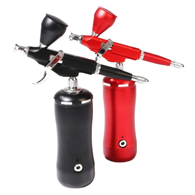 

Hot selling models electric hand-held Airbrush air pump suit Oxygen injection device Painting Gundam Coloring