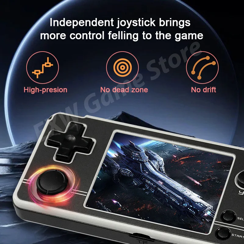 Miyoo A30 Portable Hand-held Game Console 2.8” IPS HD Screen WIFI Open Source OS Horizontal Retro Emulator Game Player Kids Gift