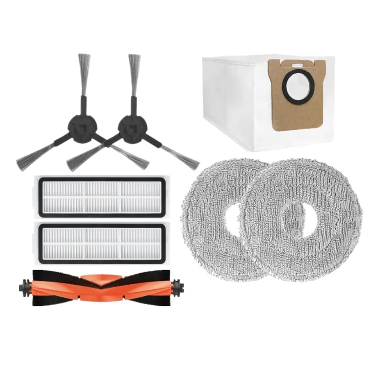 ▶▽✲【TODAY-BUY】For X20 Max D109GL X20 Pro D102GL Vacuum Mop Cleaner Spare Parts Main Side Brush Filter Mop Dustbag Kit