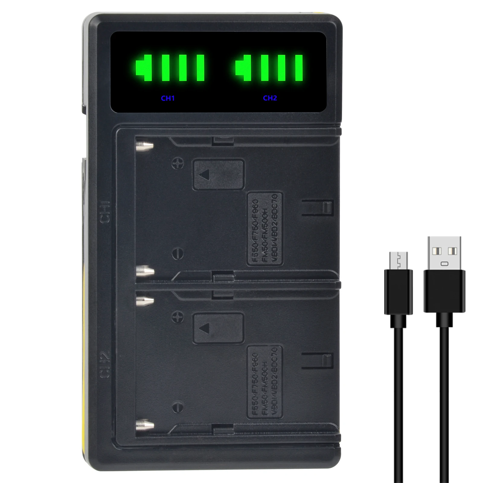 2Pcs 5200mAh NP F750 NP F770 NP-F750 Battery Akku + LCD USB Charger for Sony NP F970 F960 F550 F570 QM91D CCD-RV100 TRU47E