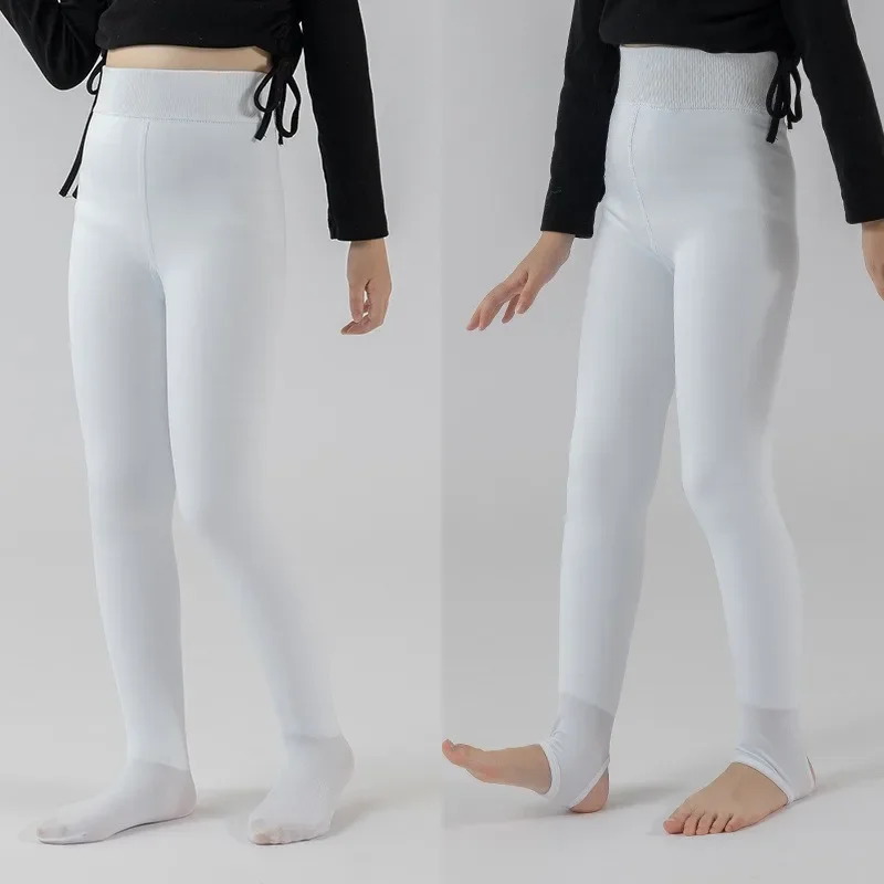High Quality Winter Fur Girls Leggings Thick Velvet Children Pants Warm Elastic Waist Cotton Kids Girls Trouse KUCLUT