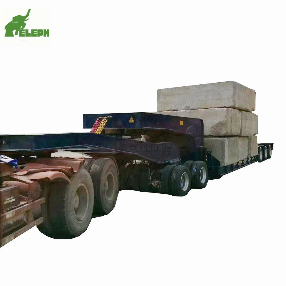 Electric Powered Trailer Car Tow Dolly Low Bed Semi Trailer For Sale 07