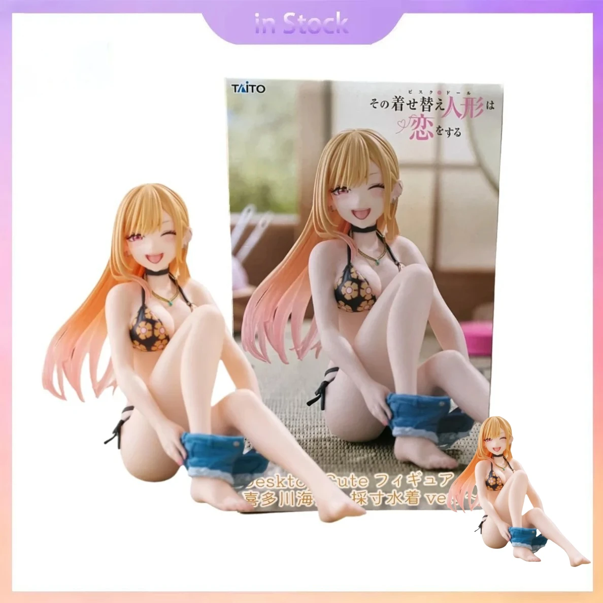 

In Stock Original Genuine Taito Kitagawa Marin Swimsuit My Dress Up Darling Anime Collection Action Figure Model Kits Toys Gift
